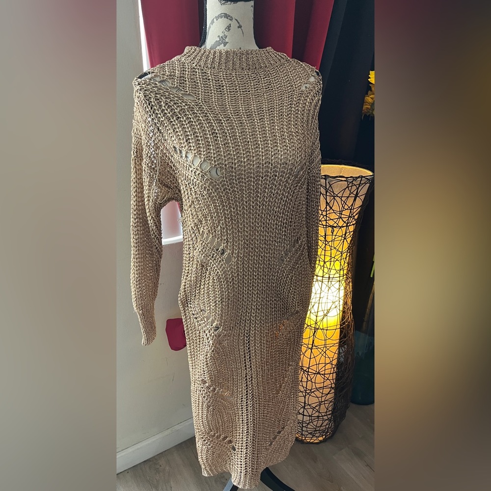 Copper/gold dress